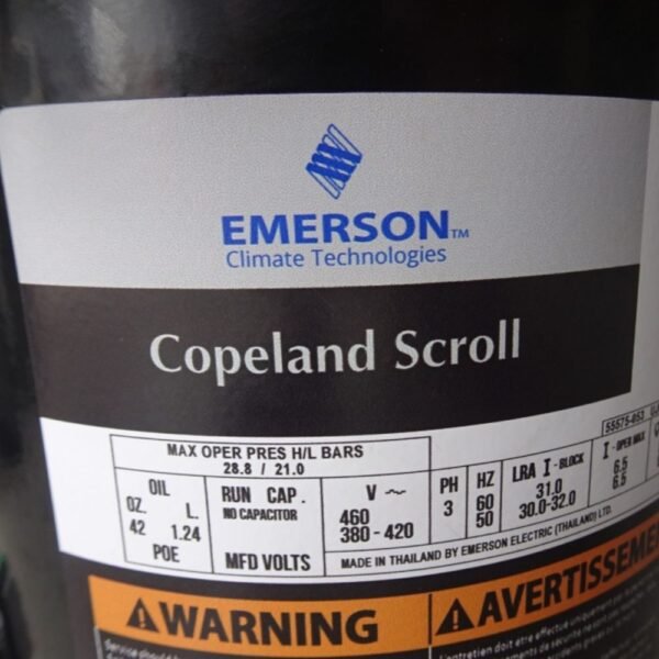 Kompresor Copeland ZB19KQE-TFD-558 - Gambar 3