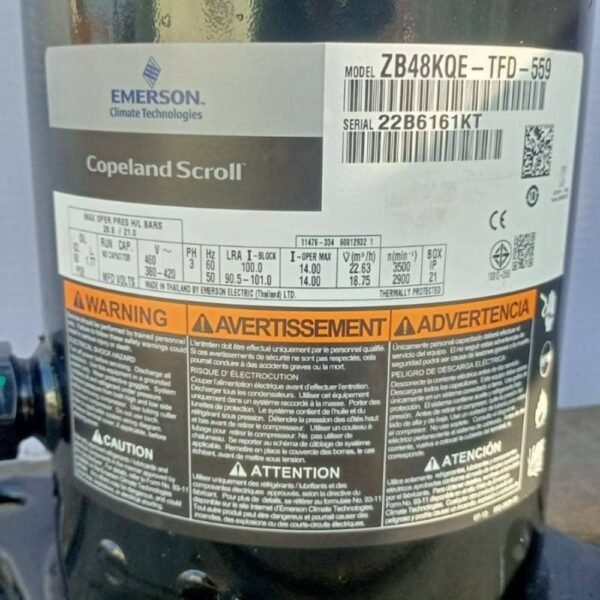 Kompresor Copeland ZB48KQE-TFD-559