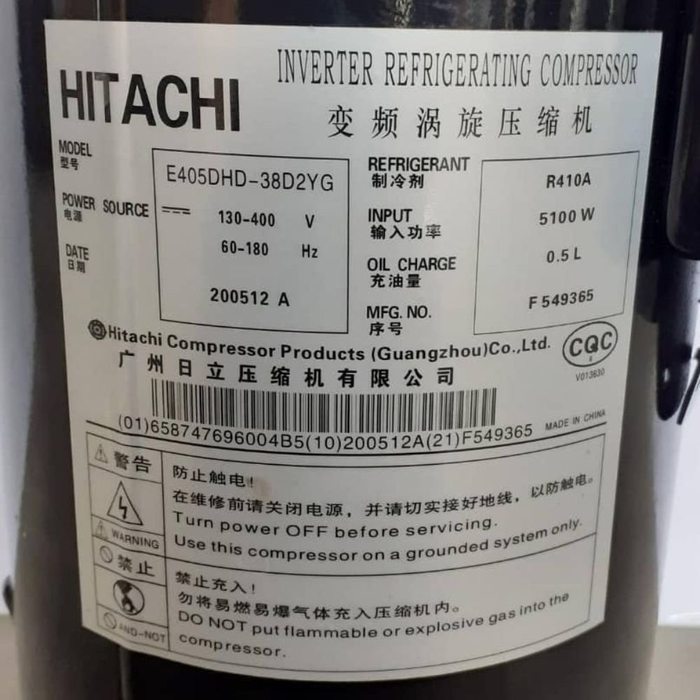 Kompresor Hitachi E405DHD-38D2YG