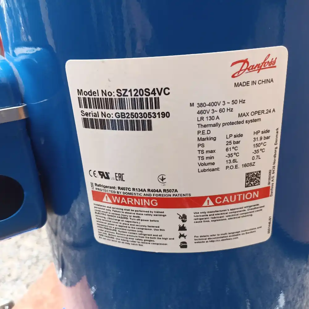 Kompresor Danfoss SZ120S4VC
